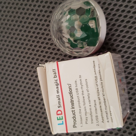 LED Small Magic Ball RGB LED Light USB New in Box - Picture 4 of 5